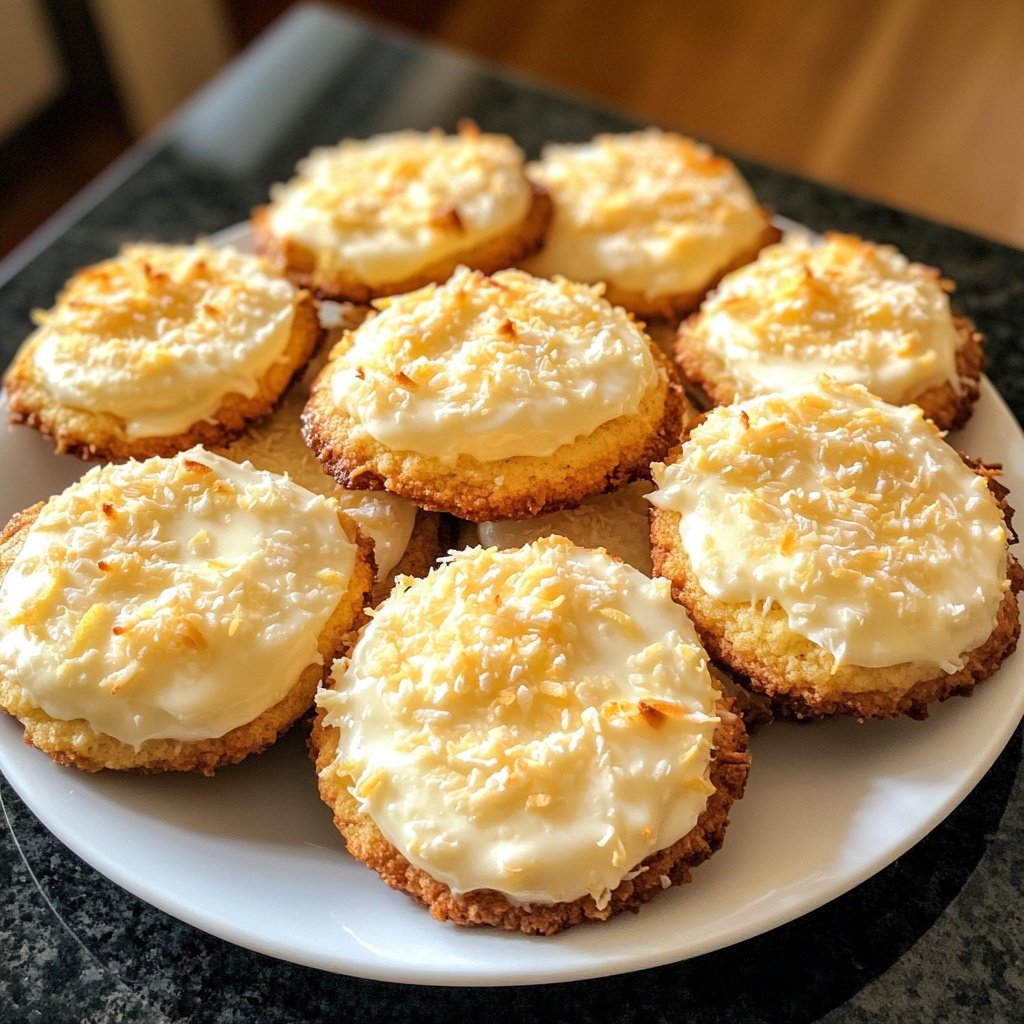 Lemon Coconut Cheesecake Cookies