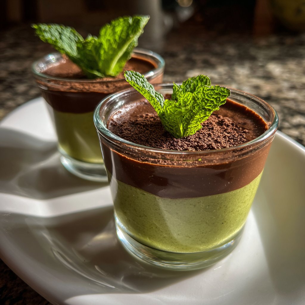 Chocolate Mint Dessert Cups