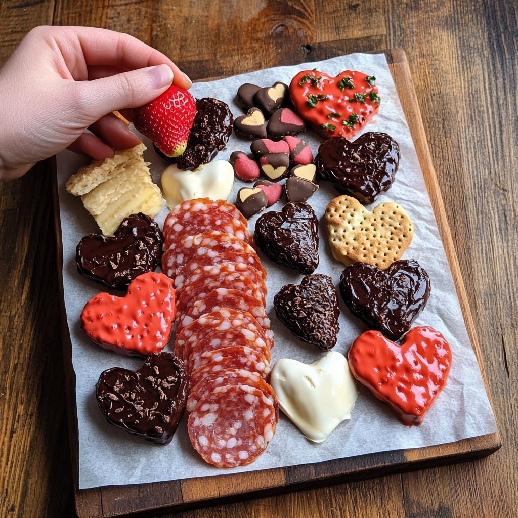 Valentines Charcuterie Board Easy