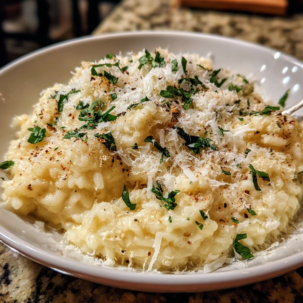 Creamy Parmesan Risotto for Date Night