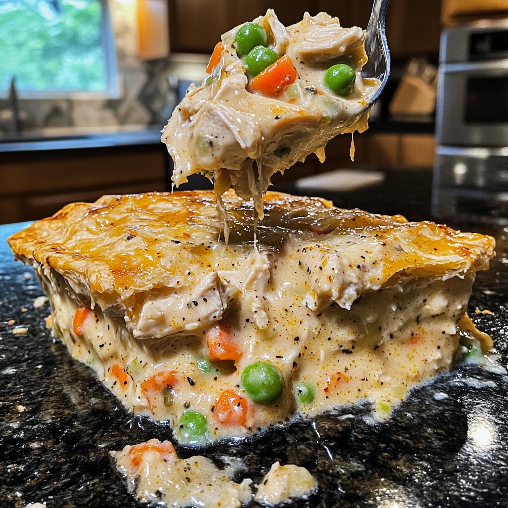 Spicy Crockpot Chicken Pot Pie Filling