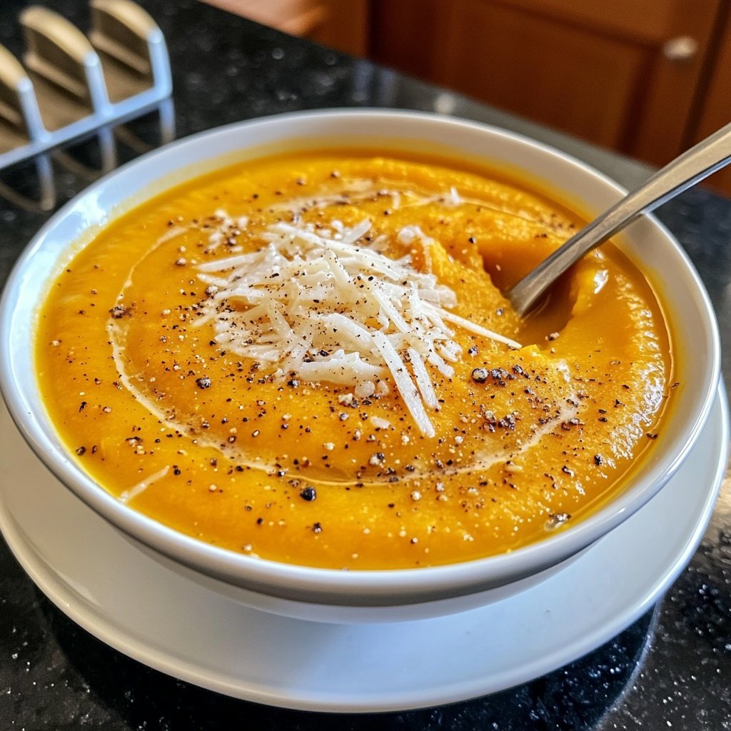 Squash Soup with Parmesan