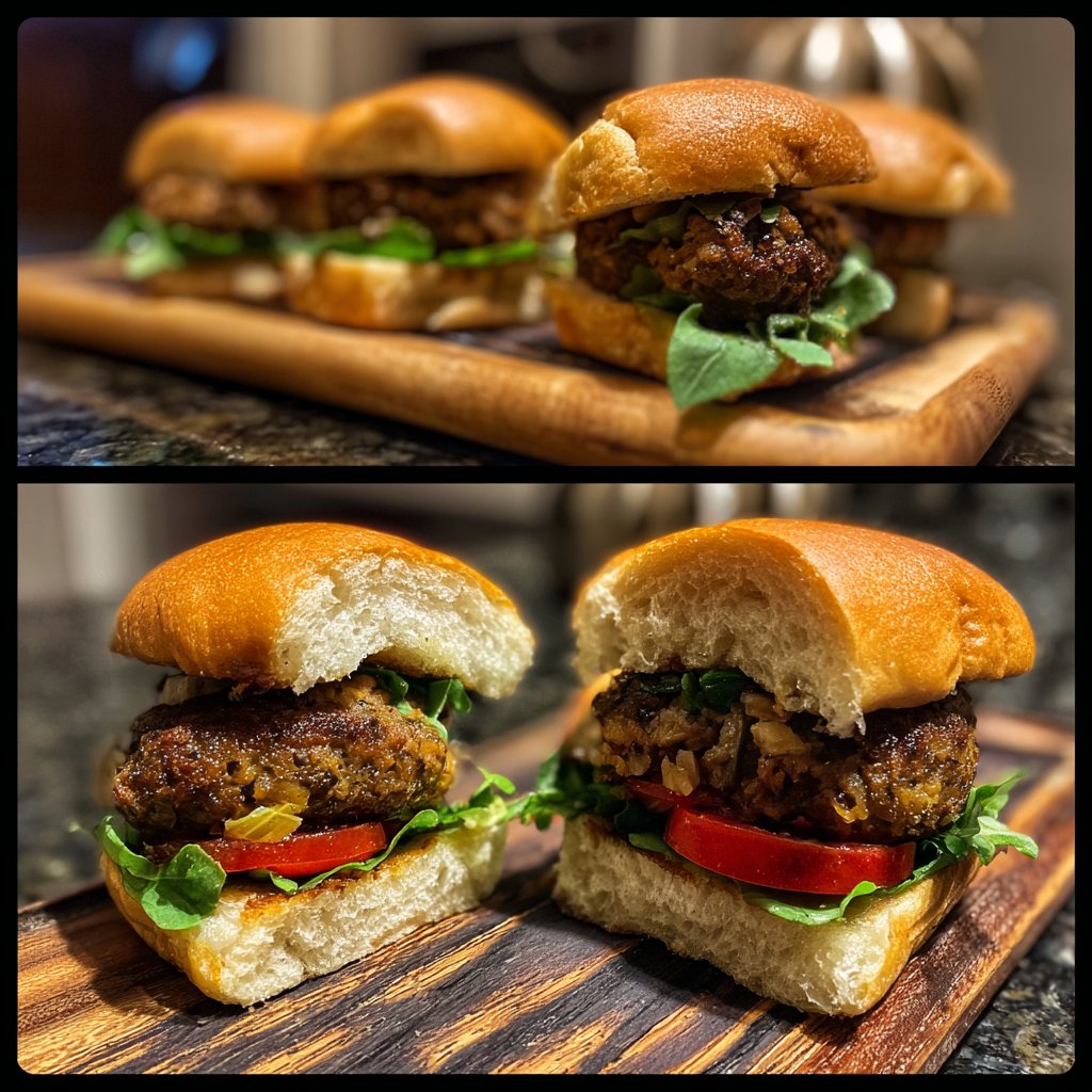 Mushroom Patty Sliders