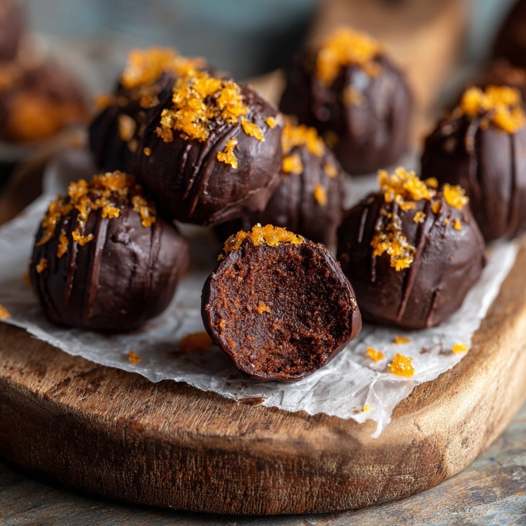 Dark Chocolate Orange Truffles
