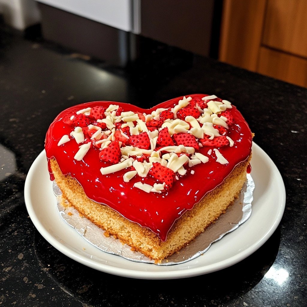 Valentines Heart Cake Easy