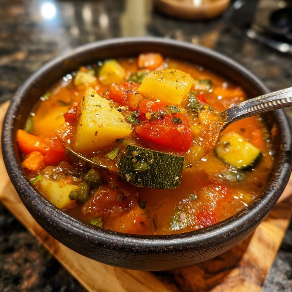 Healthy Crockpot Italian Vegetable Stew