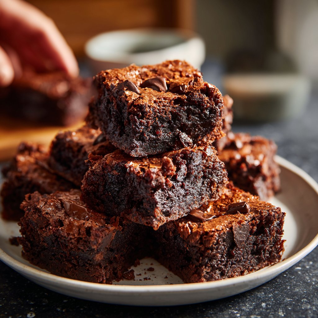 Cottage Cheese Brownies with Dark Chocolate