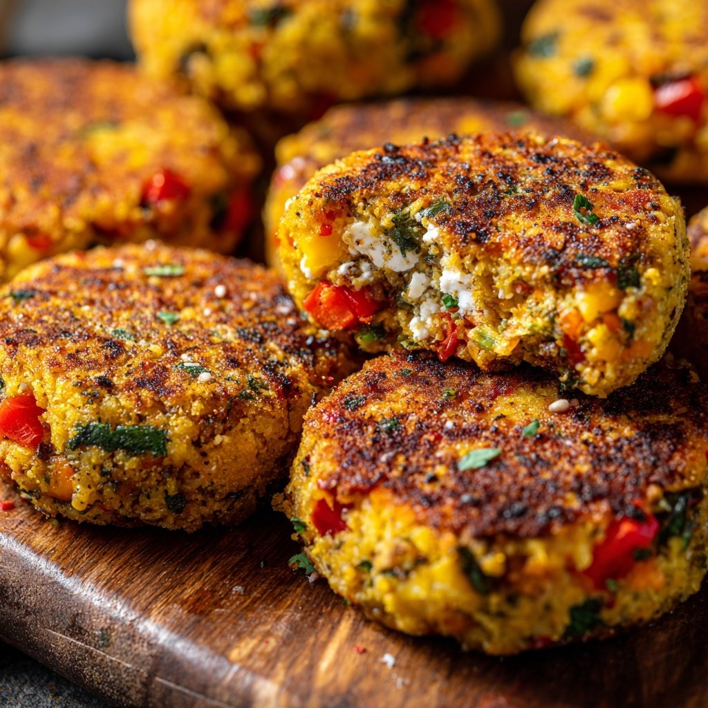 Baked Mediterranean Veggie Patties