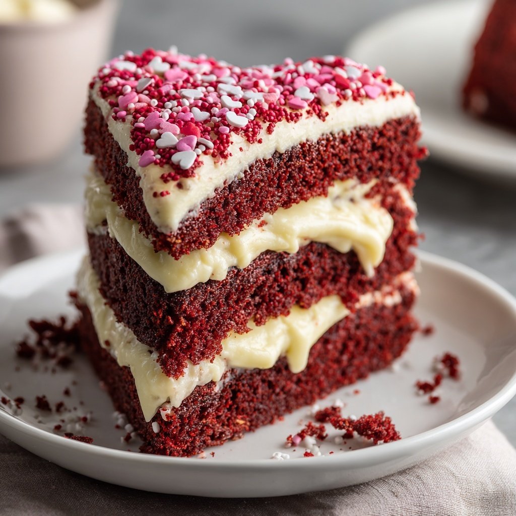 Mini Heart Cake with Red Velvet