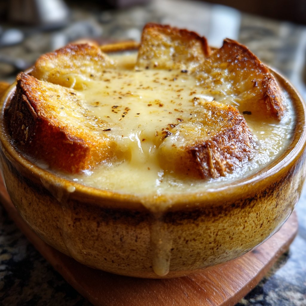 Fondue with Swiss Cheese and Garlic
