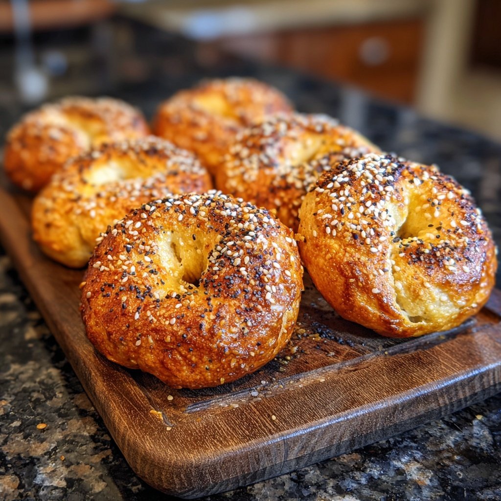 Boiled And Baked Protein Bagels