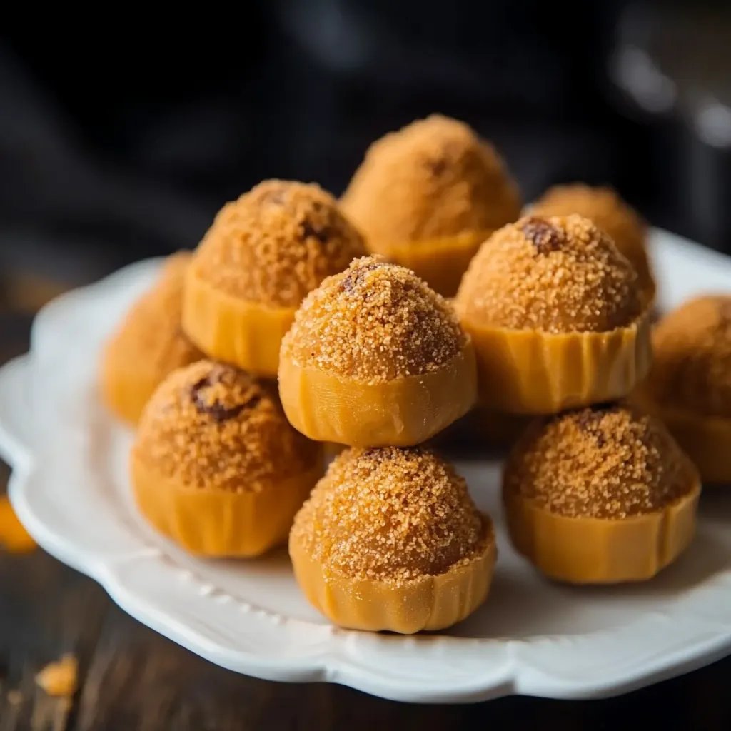 Pumpkin Cheesecake Truffles