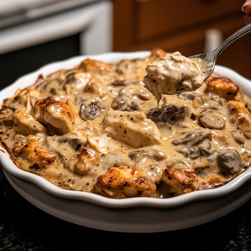 Creamy French Style Chicken Casserole a la Normande