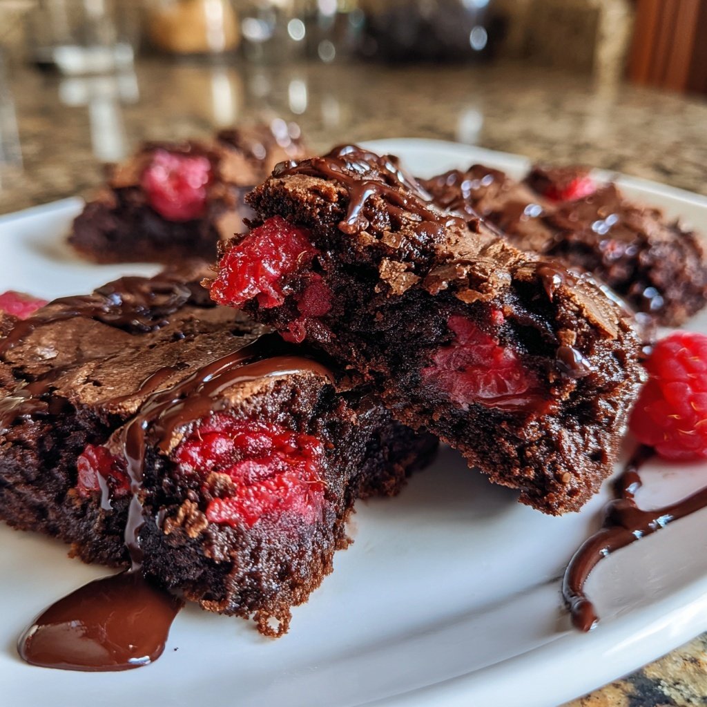 Chocolate Raspberry Brownies