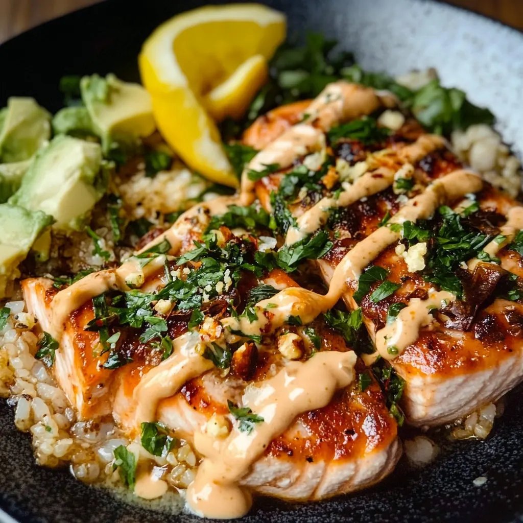 Lemon Garlic Herb Salmon