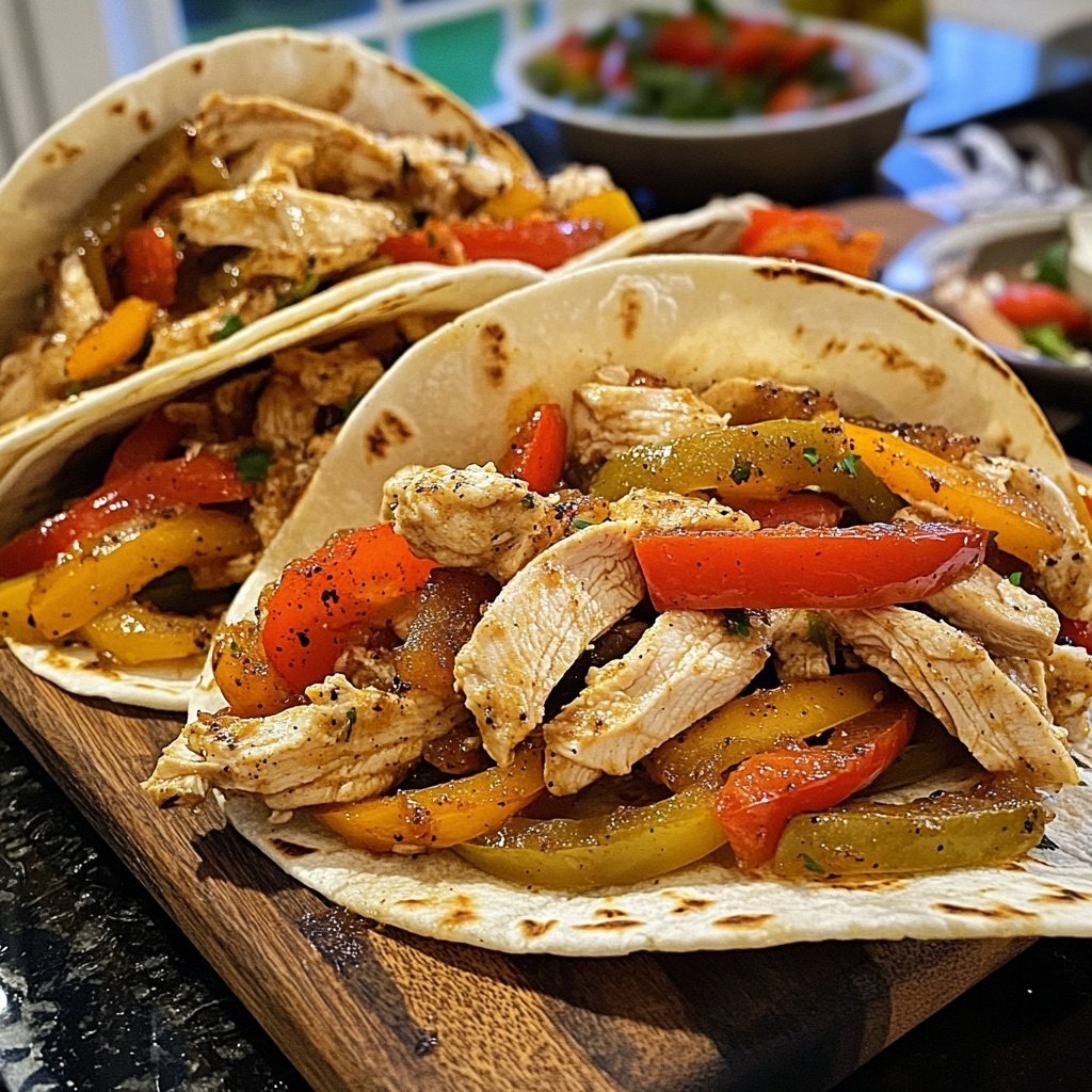 Cozy Crockpot Chicken Fajitas