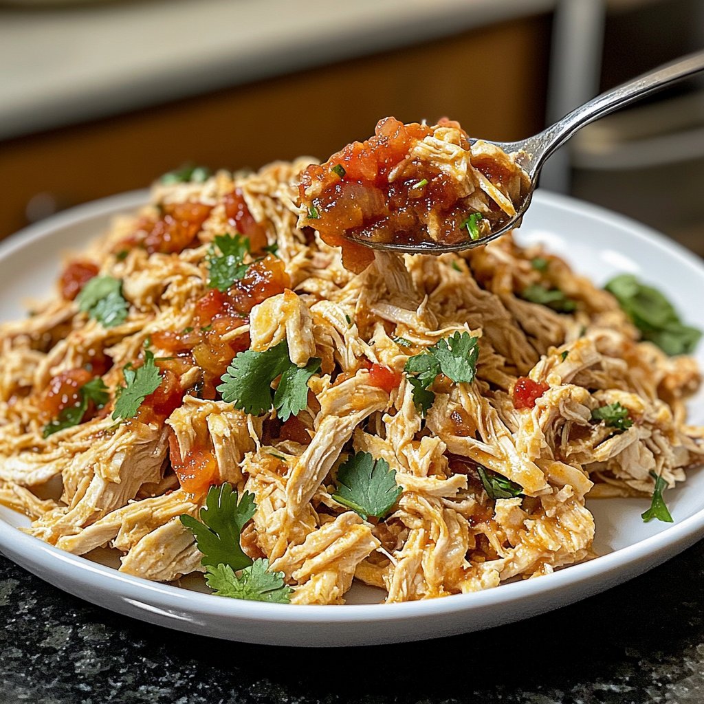 Easy Slow Cooker Chicken Taco Filling