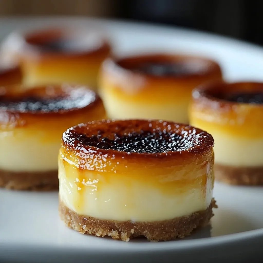 Mini Crème Brûlée Cheesecakes