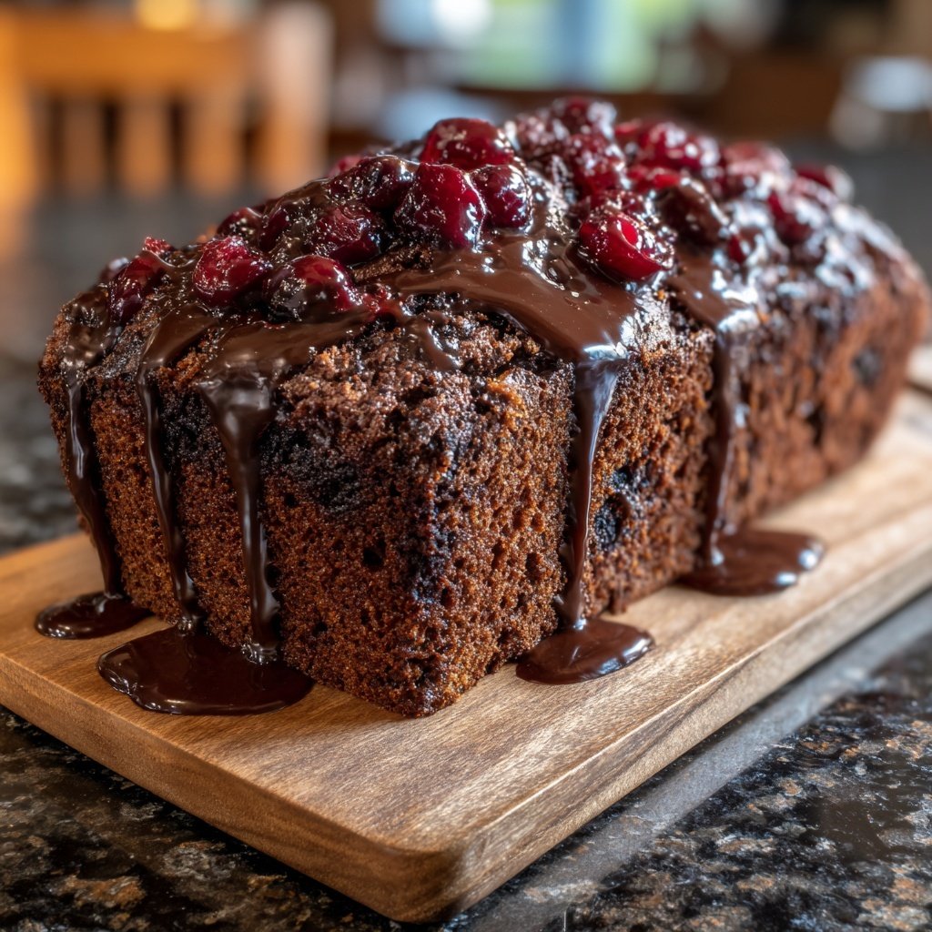 Chocolate Cherry Almond Loaf