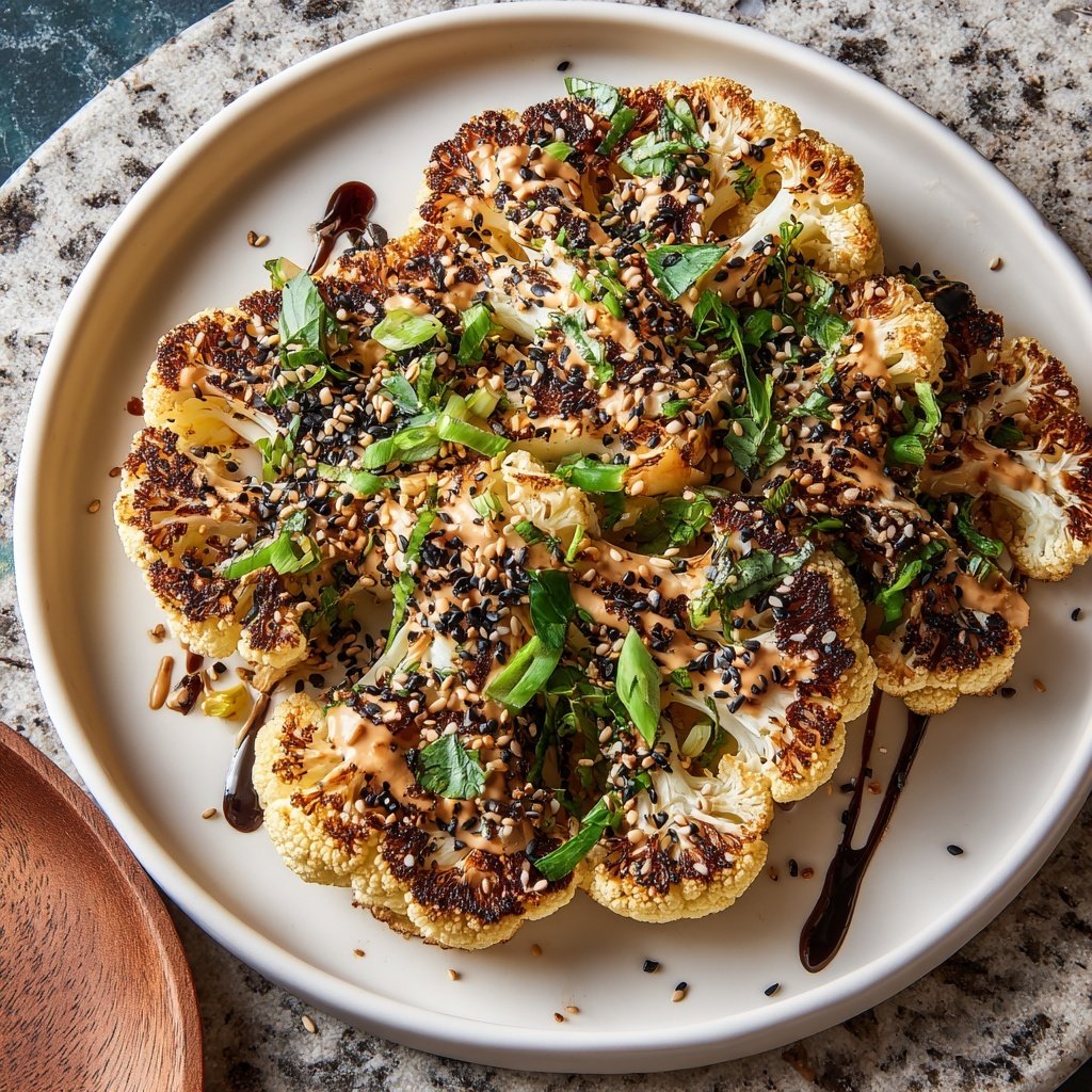 Healthy Dinner Roasted Cauliflower Steaks