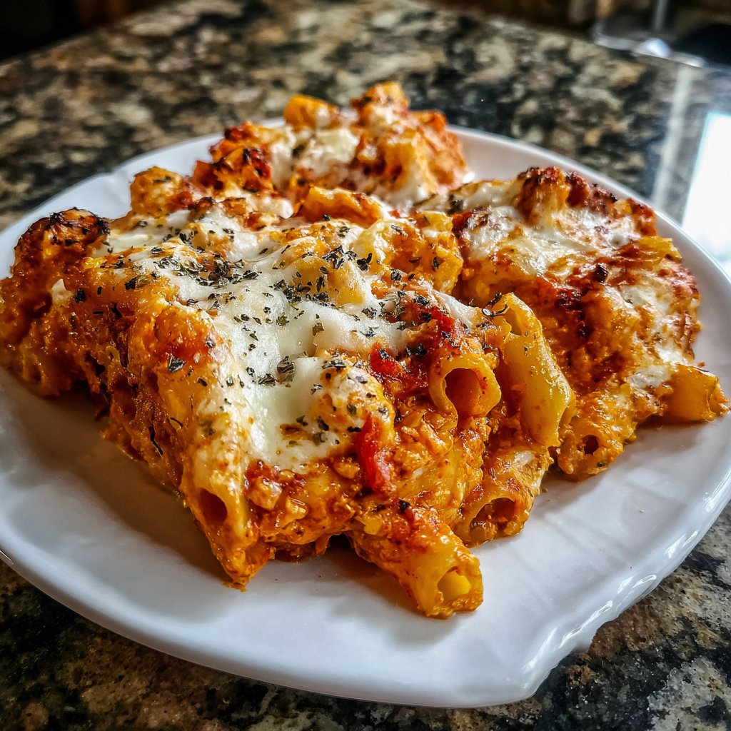 Roasted Red Pepper Pasta Bake