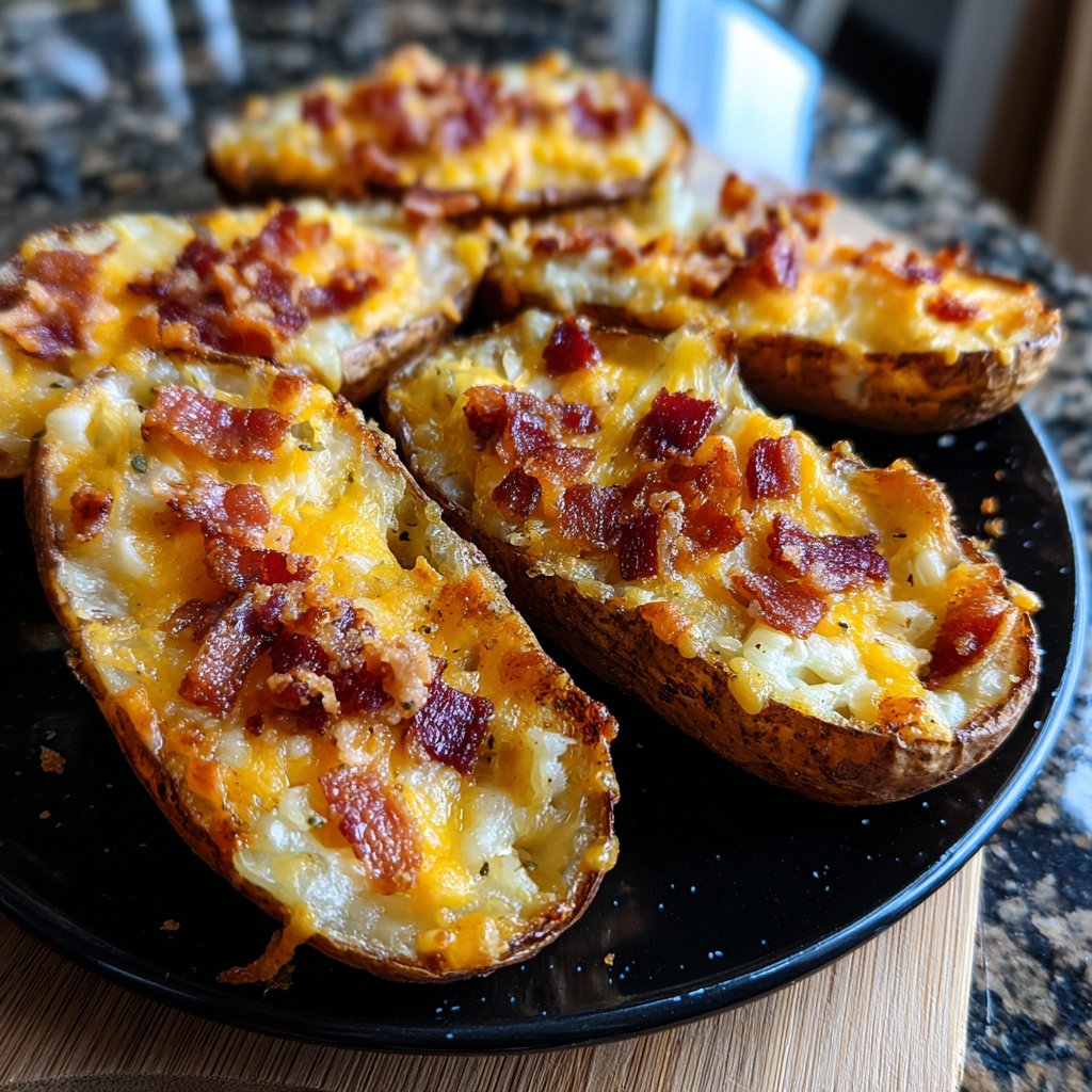 Super Bowl Food Loaded Potato Skins